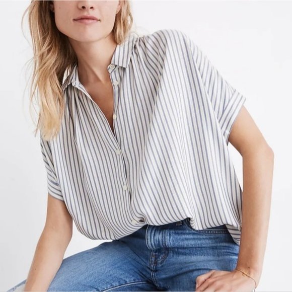 Madewell Tops - Madewell Central Shirt Dalton Stripe size small